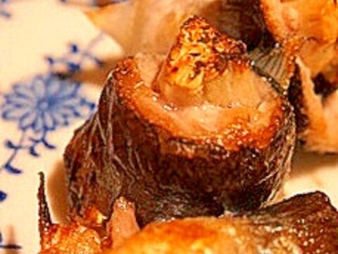 とろける口福、秋刀魚の焼き茄子包み焼き